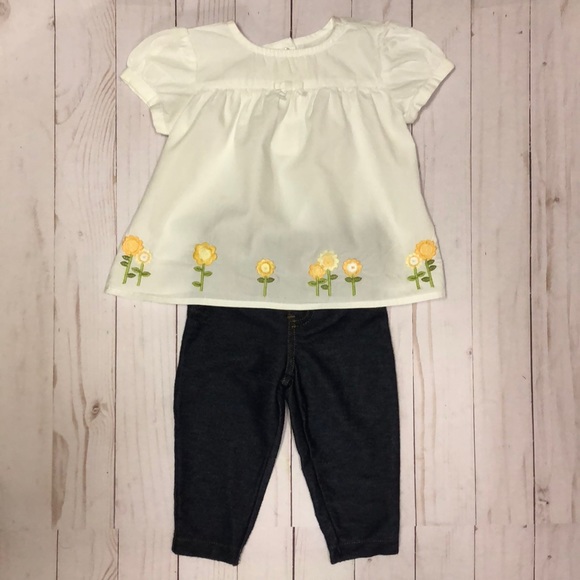 Gymboree Other - Top and jeggings outfit 🌻🌻🌻